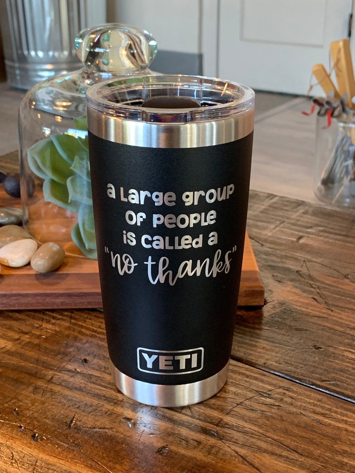 YETI® Water Bottle Thermos Laser Engraved With Toolbox Diamond Pattern YETI®  or Polar Camel Brand 