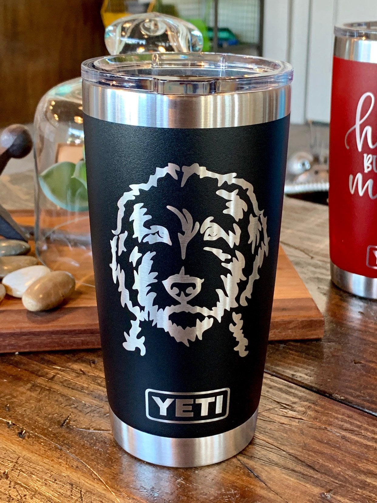 Yeti Laser Engraved Authentic Tumbler ROTTWEILER Dog Mom 