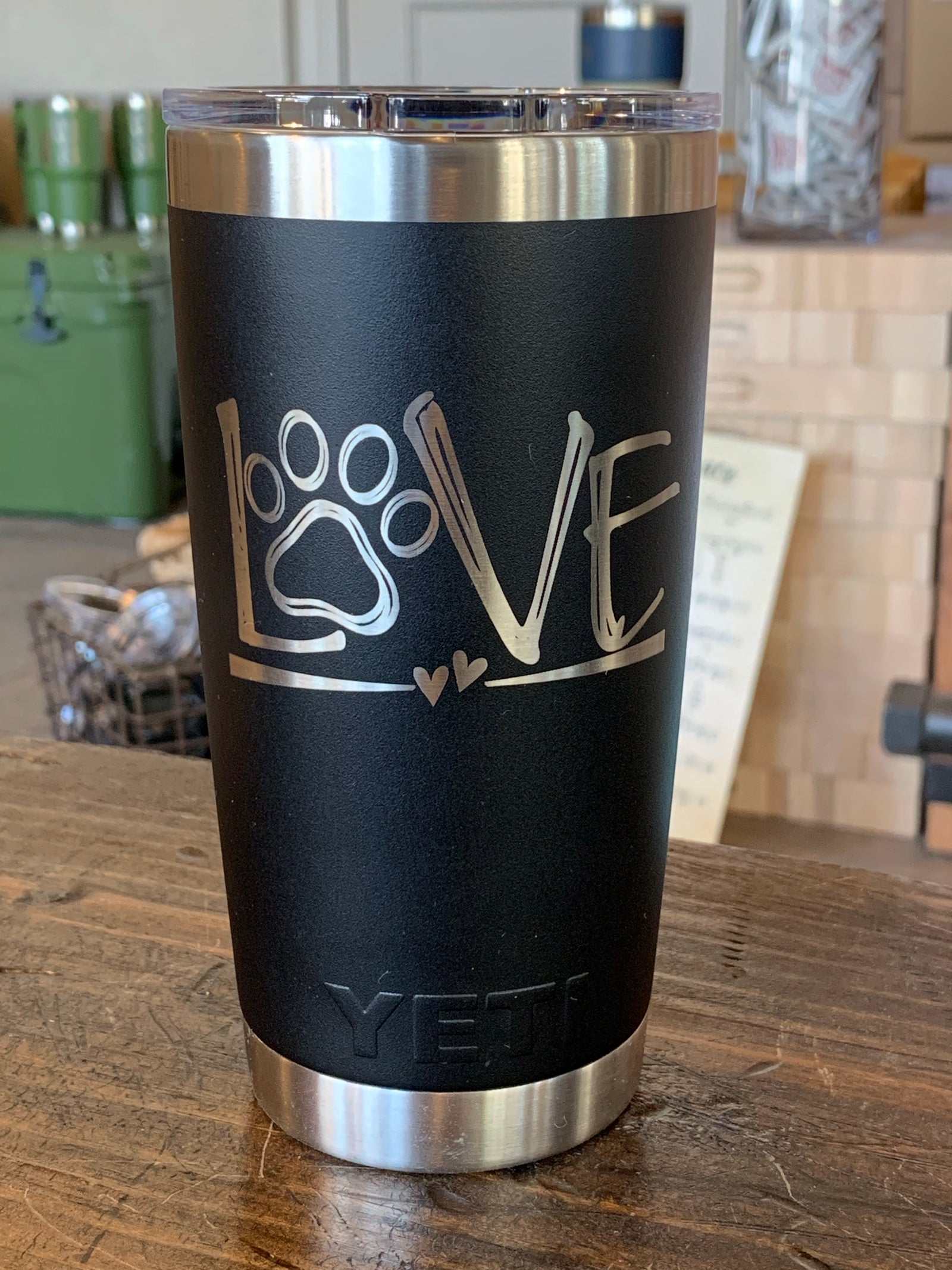 Laser Engraved Authentic YETI Rambler - TROPHY HUSBAND