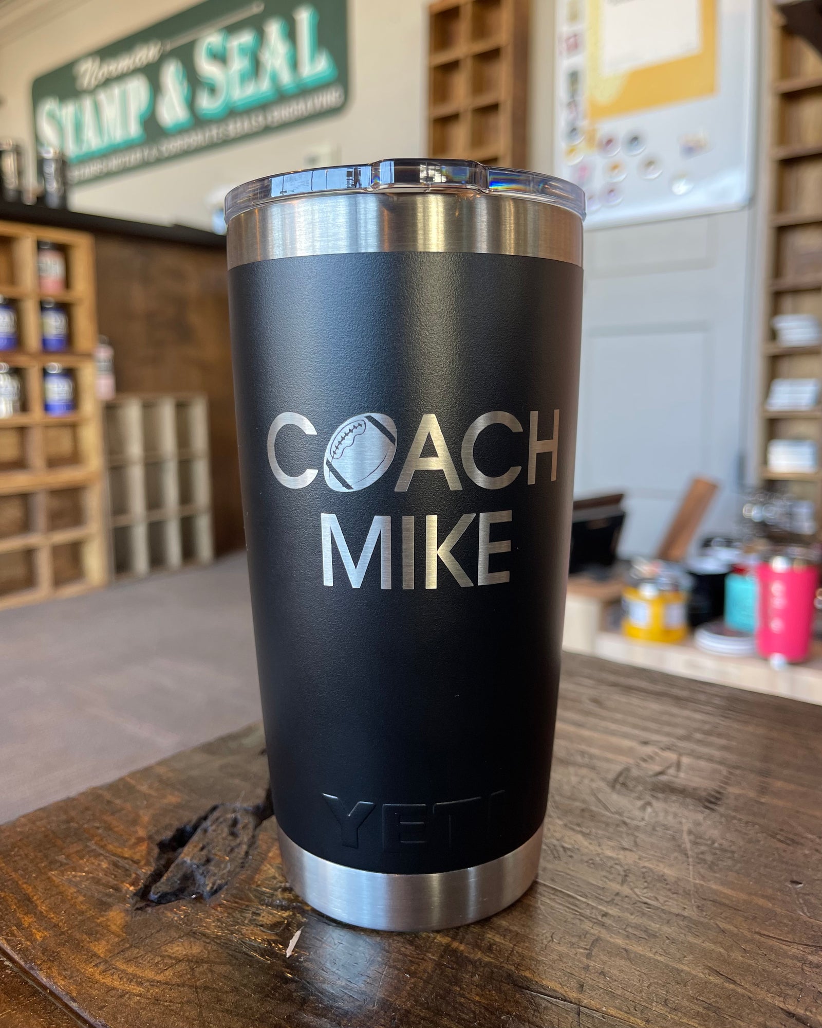 Coach gift- 20 oz YETI – The Burning Mug