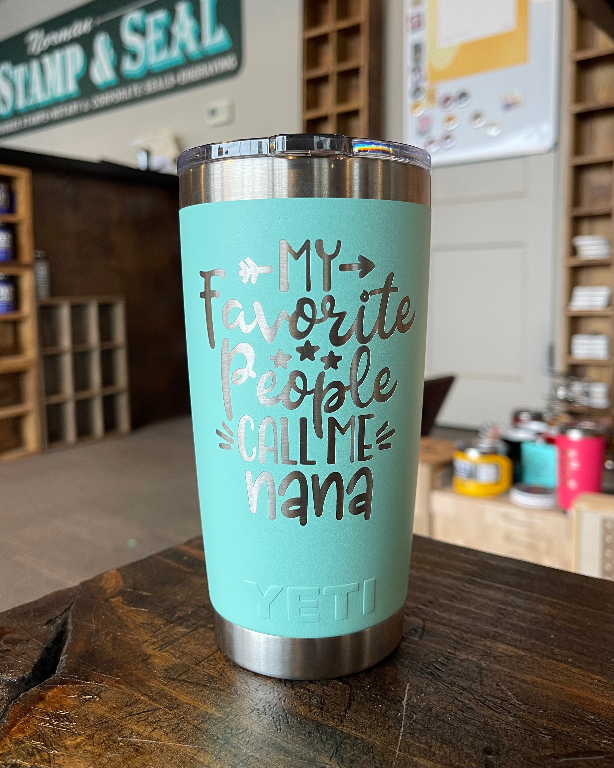 Laser Engraved Authentic YETI Rambler - LET'S GET LIT - ImpressMeGifts