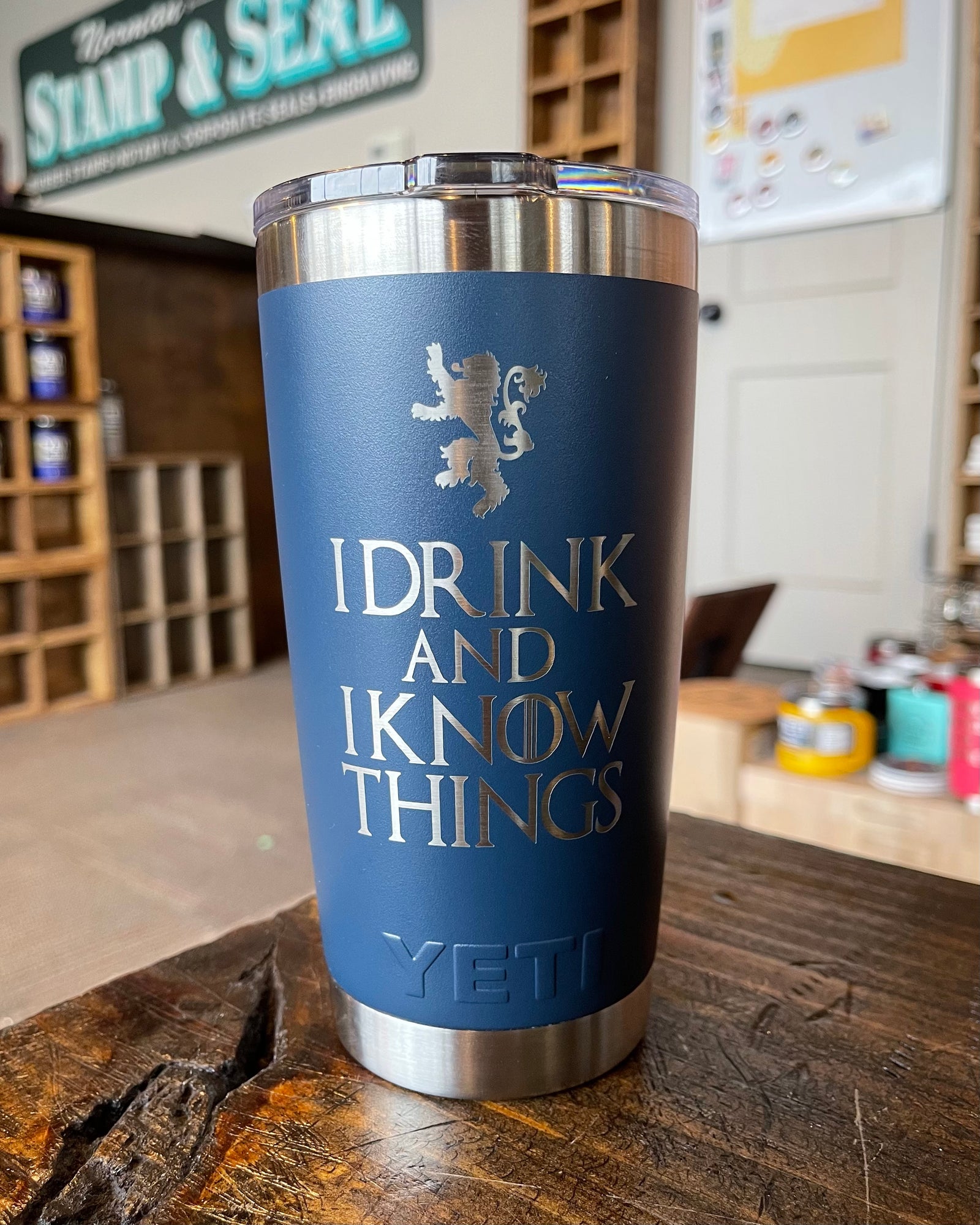 Custom Engraved YETI Drinkware – Dickson Barbeque Centre