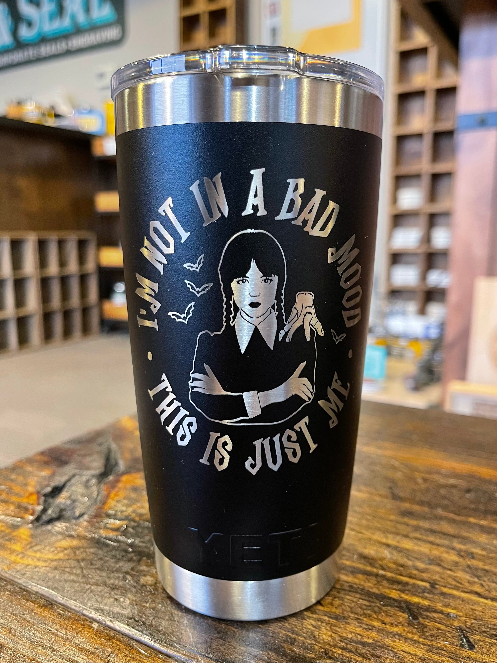 Laser Engraved Authentic YETI Rambler - LET'S GET LIT - ImpressMeGifts