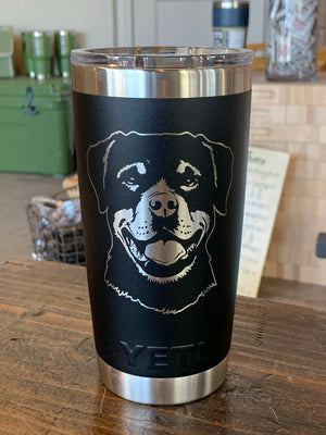 Laser Engraved Authentic Yeti Rambler 12 Oz. COLSTER SLIM Can