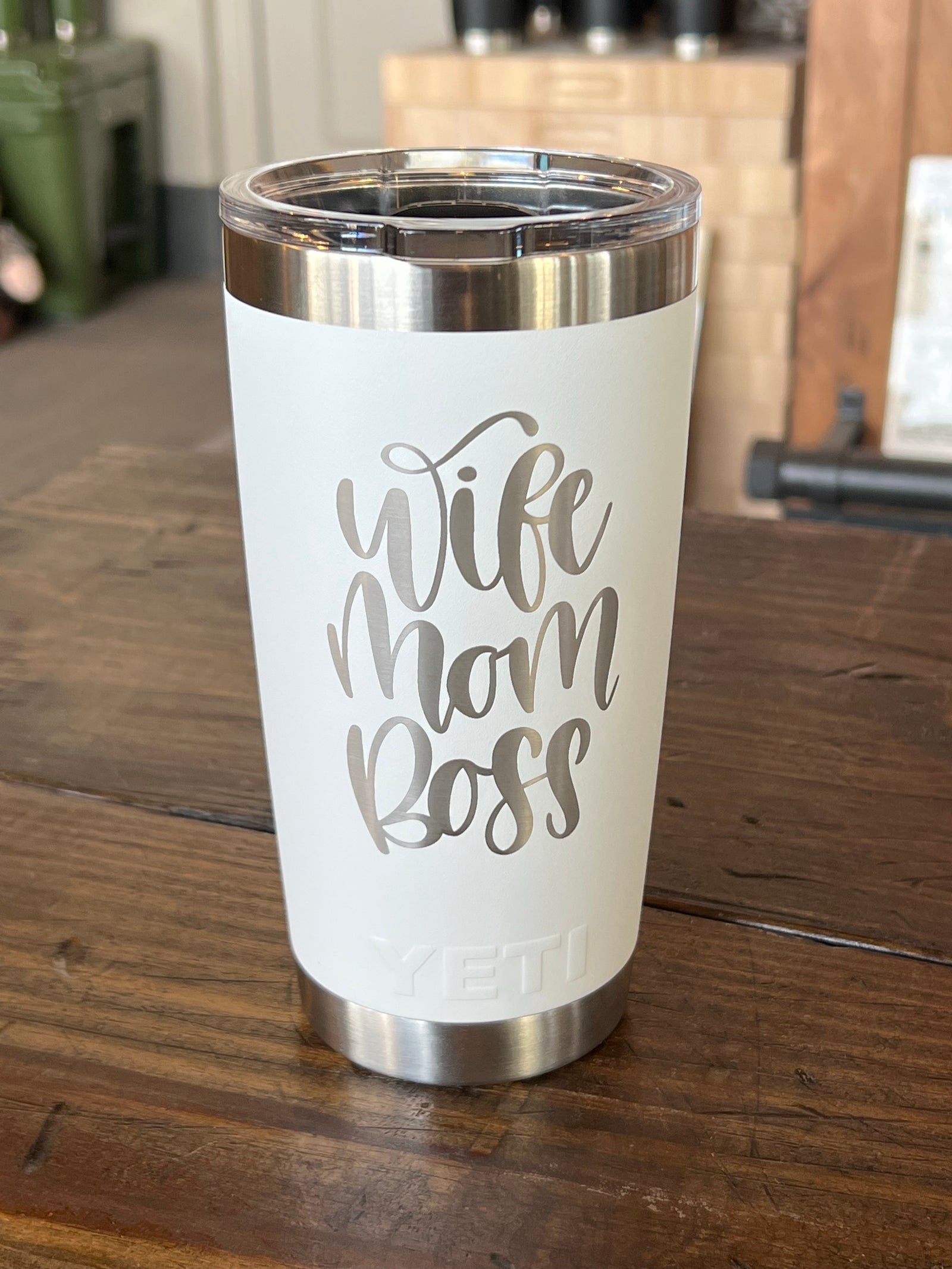 Laser Engraved Authentic YETI Rambler - BEACH PLEASE