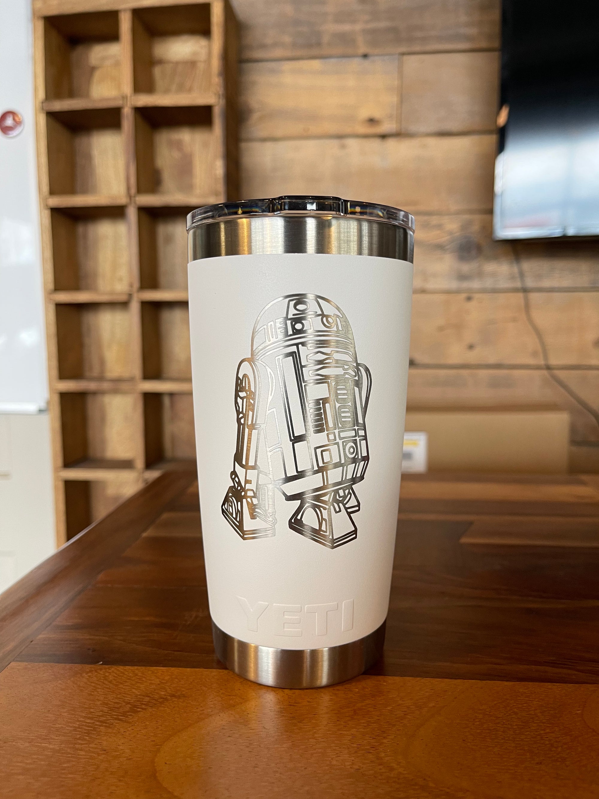 Laser Engraved Authentic YETI Rambler - CARDINAL - ImpressMeGifts