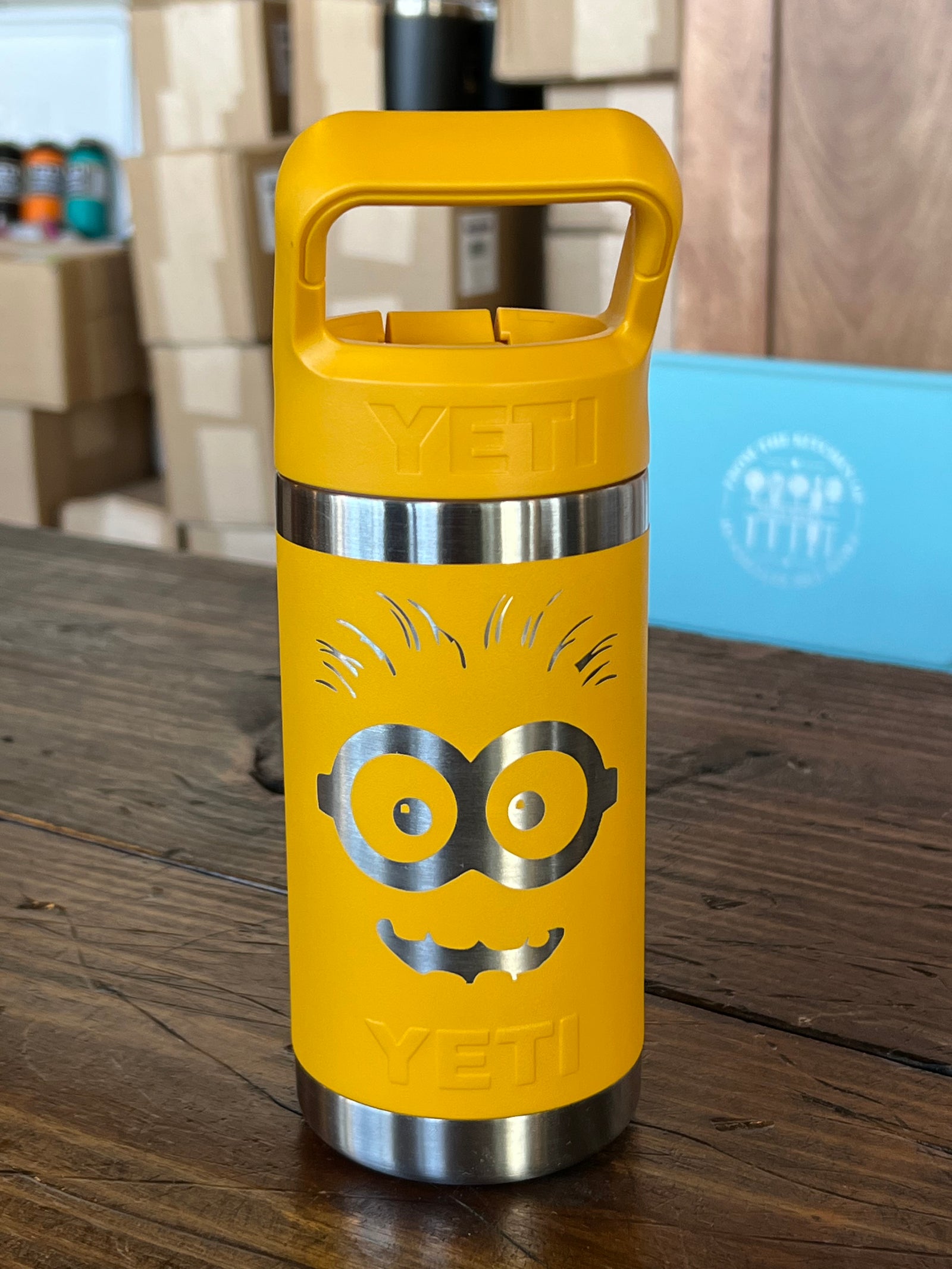 Custom kids YETI Rambler Jr., Laser engraved Kid's Tumbler – Four