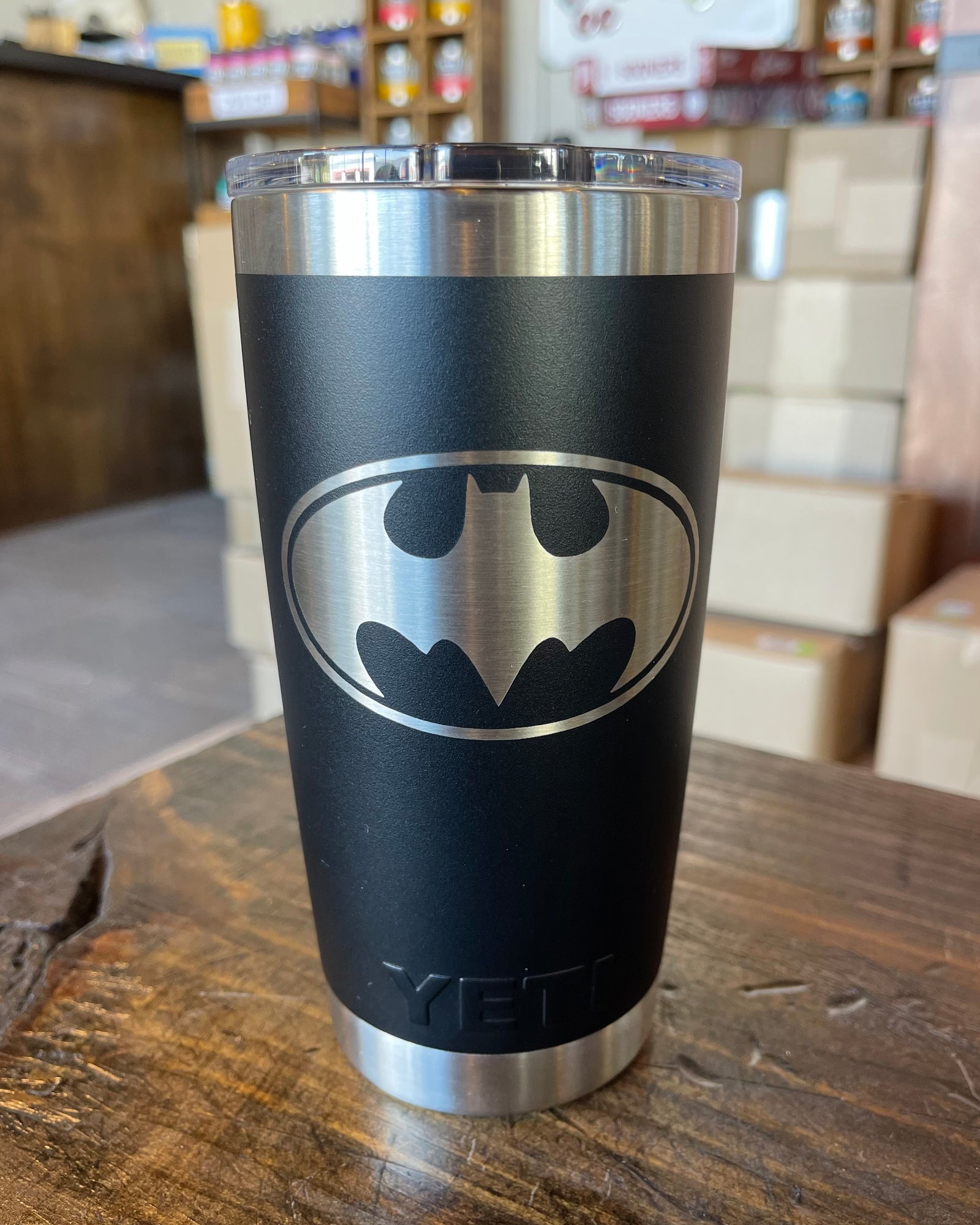 Laser Engraved Authentic Yeti Rambler 24 Oz. Peak Purple Stainless