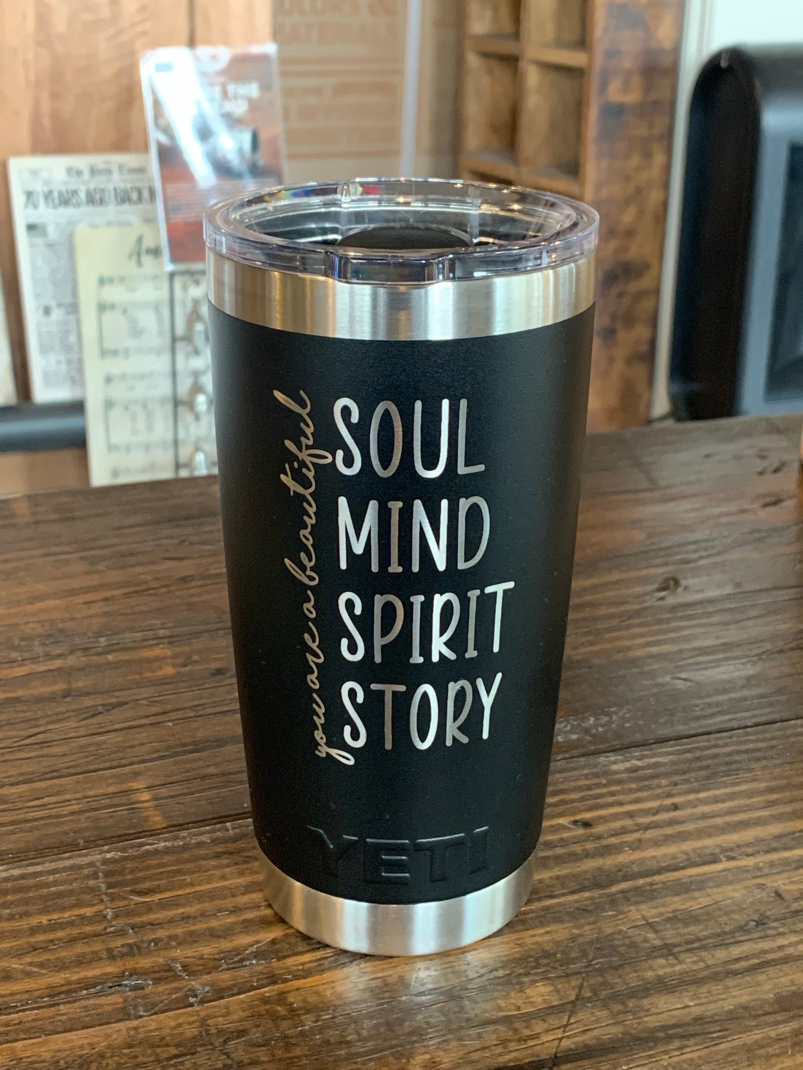 Sassy Life Laser Engraved YETI Rambler Tumbler Engraved Tumbler Gift for  Her Hustle Struggle Bus Morning Person Introvert 