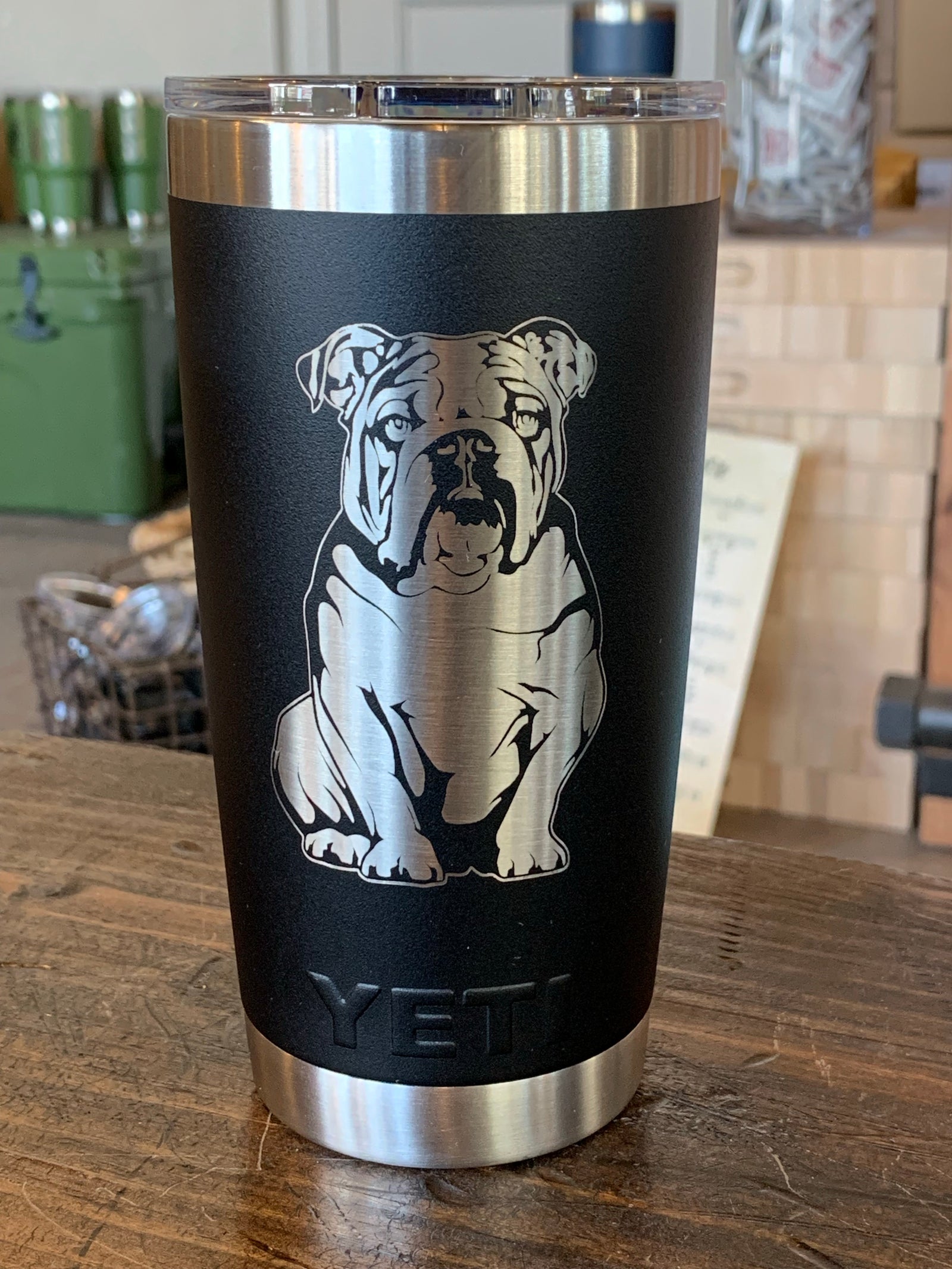 Laser Engraved Authentic YETI Rambler - HAPPY FACE - ImpressMeGifts