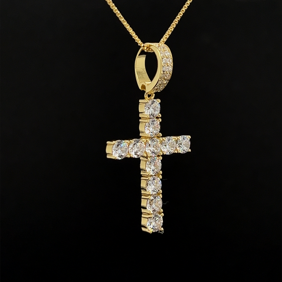 GOLD CROSS NECKLACE – EP JEWELS