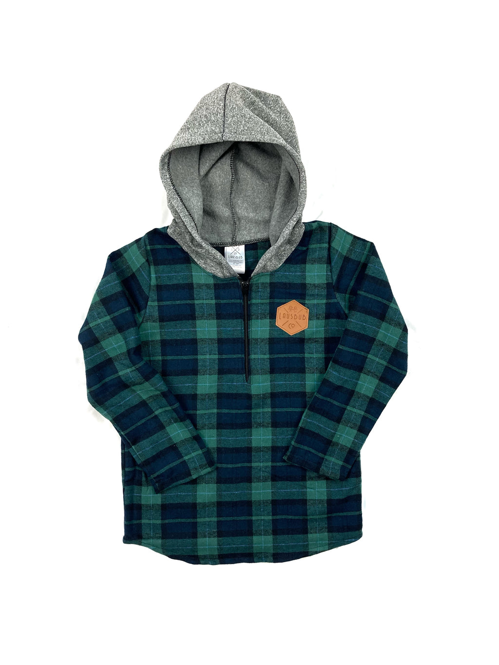 Toddler Boys Flannel Half Zip Hoodie – Lausbub