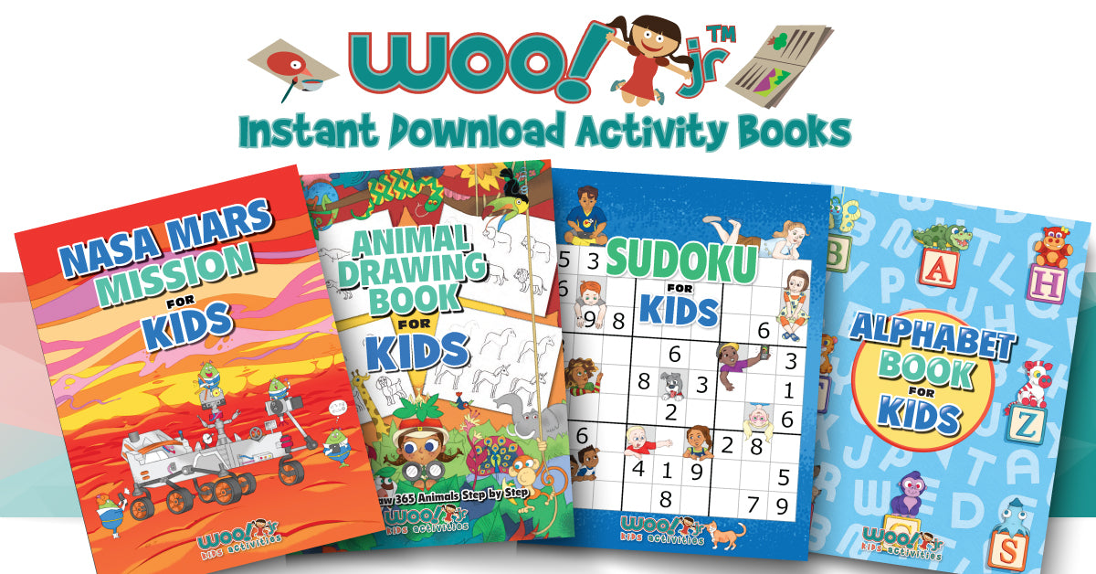 Travel Games for Kids: A Packable Book of Boredom Busters – PDF Printables  from Woo! Jr. Kids Activities