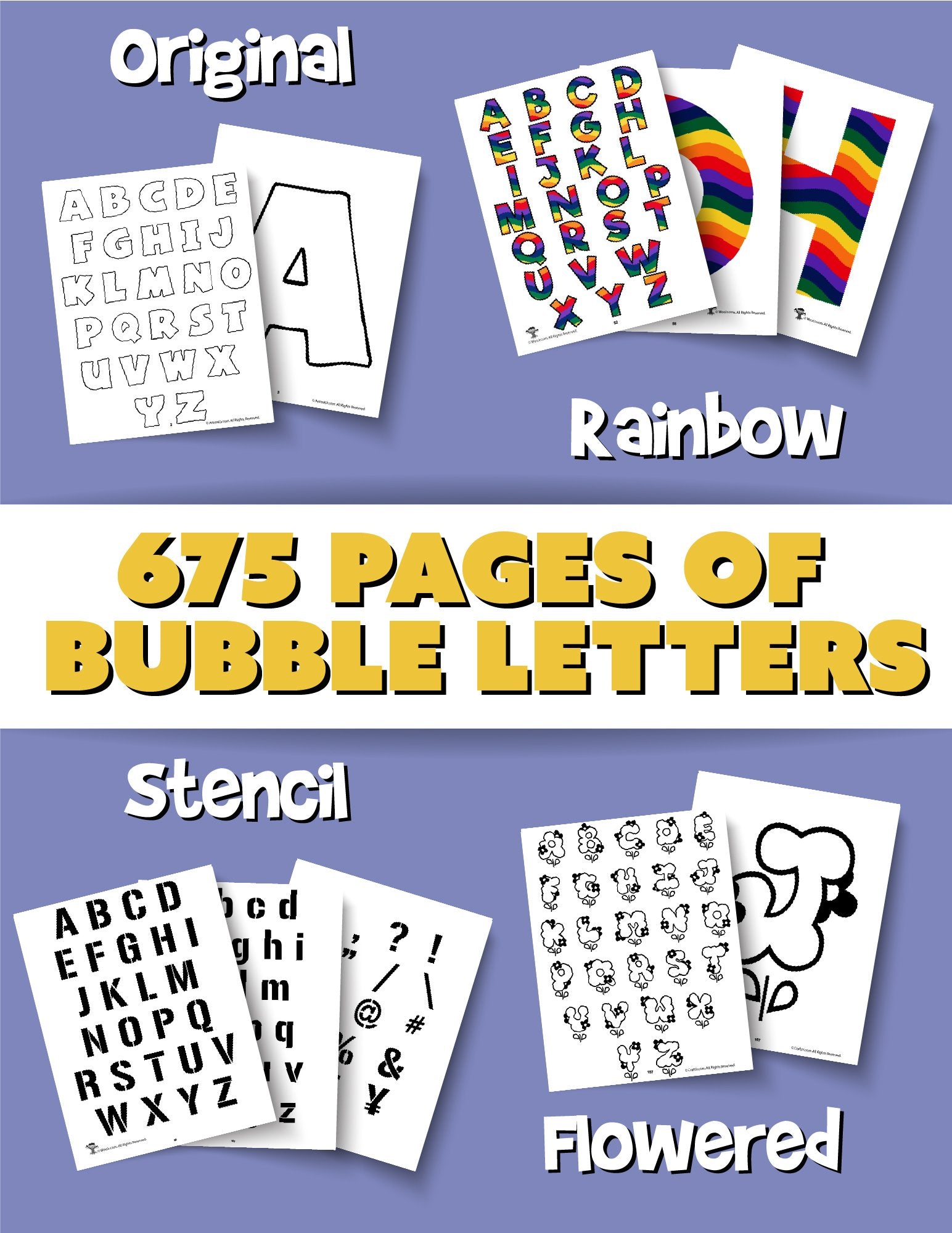 printable pdf bubble letters bundle pdf printables from woo jr kids activities