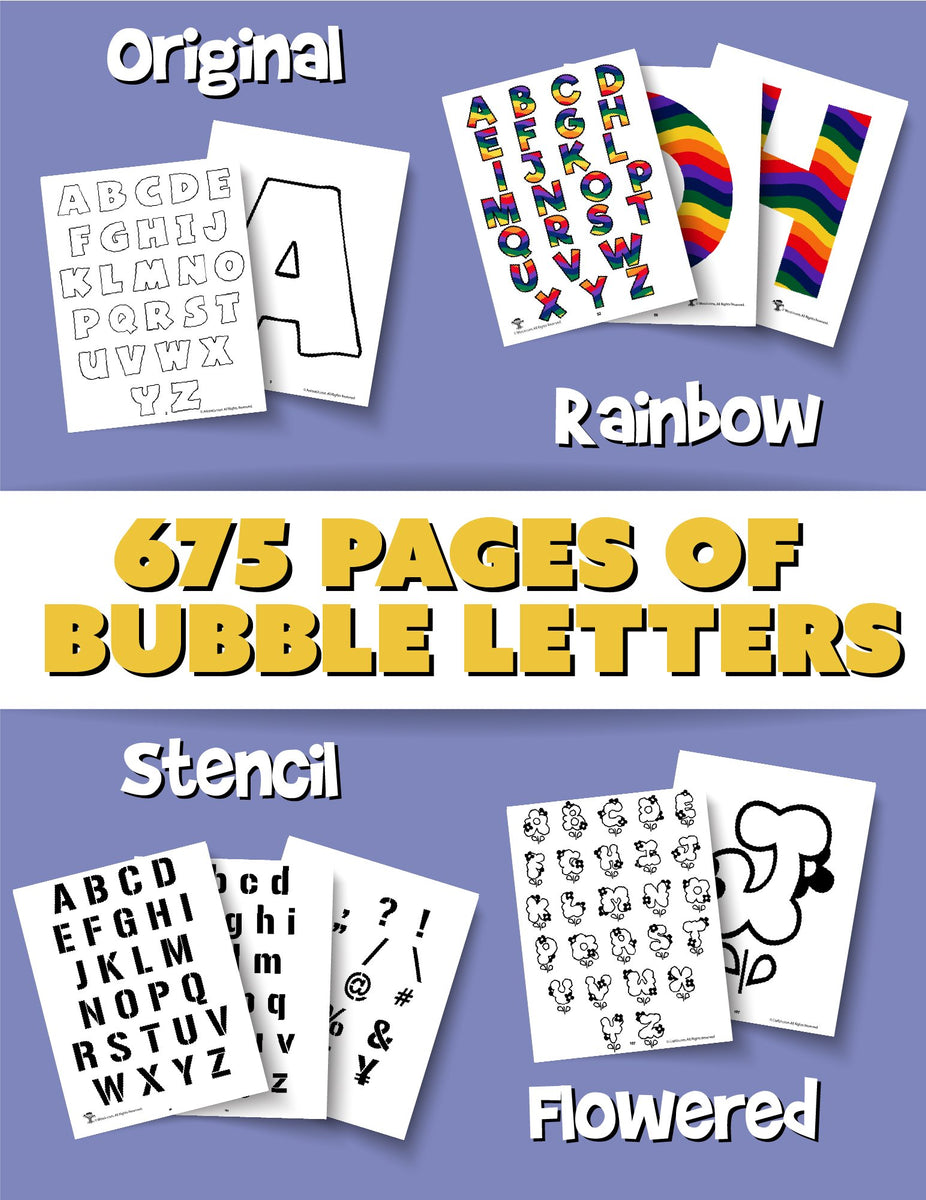 bubble letter chart