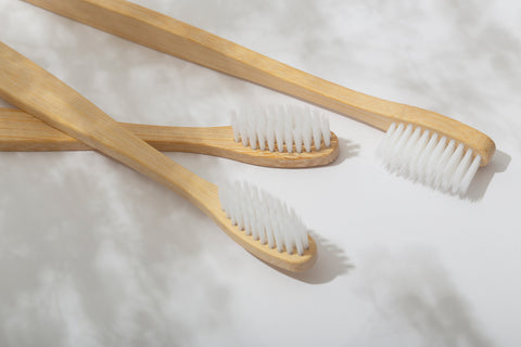 Dupont bristles being shown in bamboo toothbrush - Benefits and Sustainability