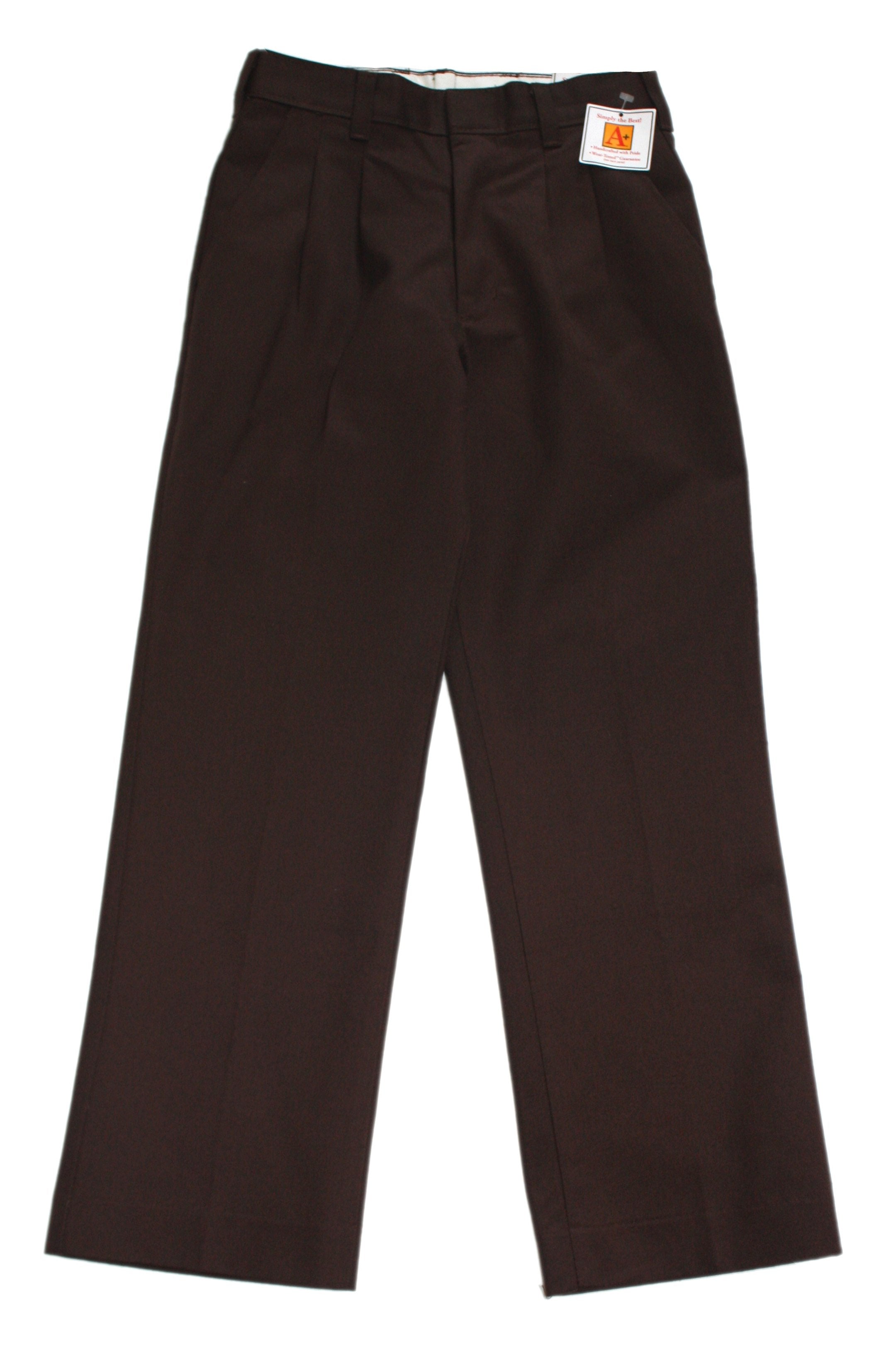 Pants, Boys Black Flat Front Relaxed Fit