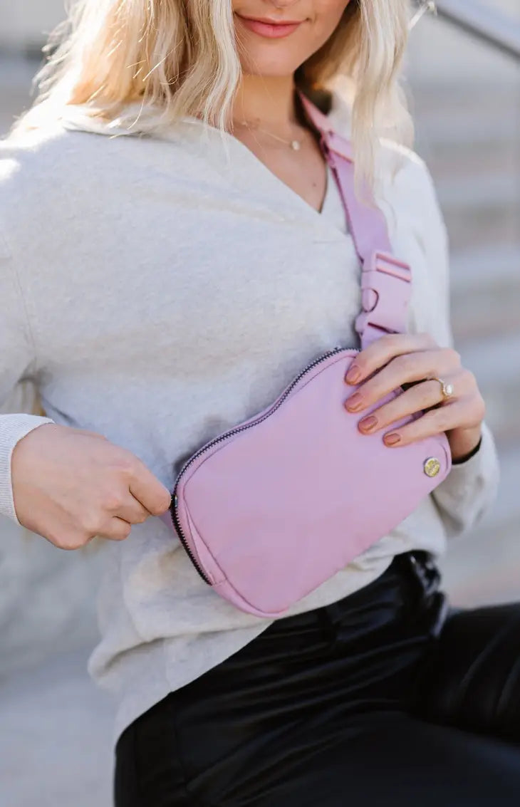 Wear Everywhere Light Pink Belt Bag