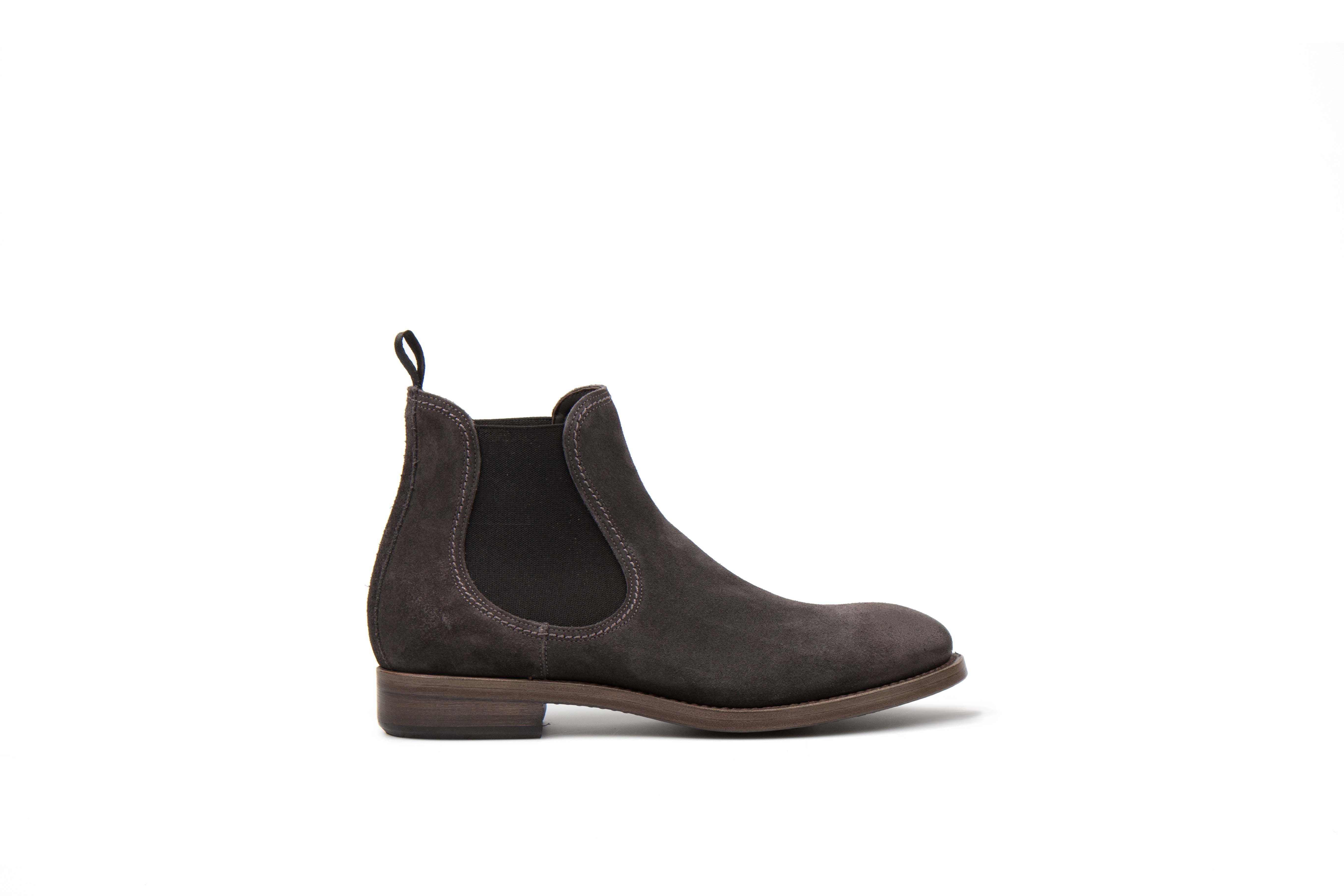 Hanoi Antracite Suede Leather Chelsea Boots – Project TWLV