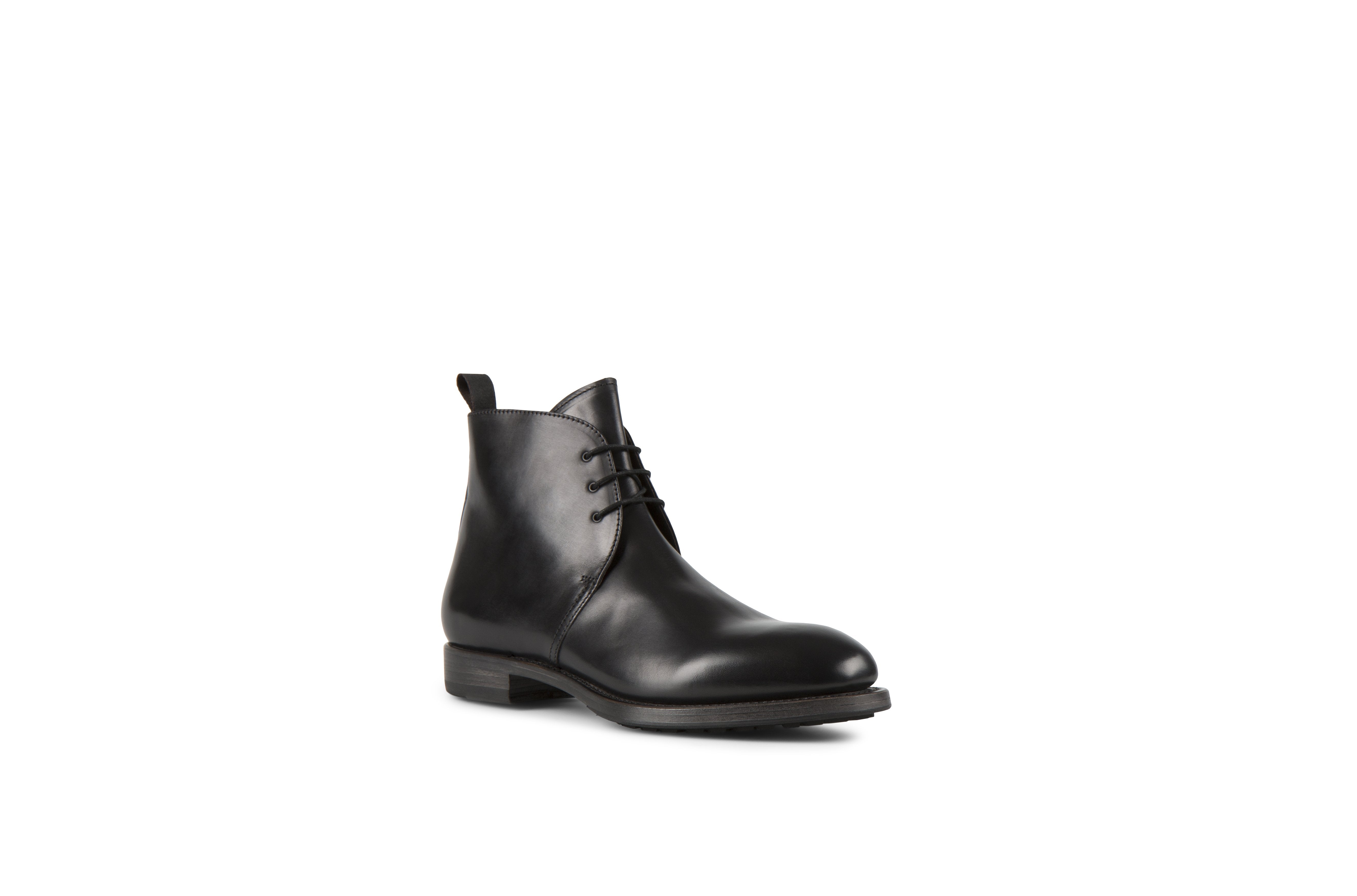 Kent Black Cordovan Leather Chukka Boots – Project TWLV