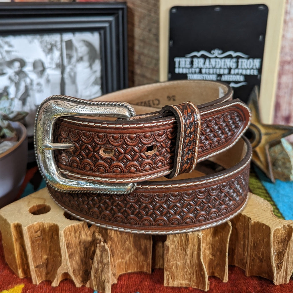 Leather Belt, The Bandit Queen by Tony Lama C51155 34