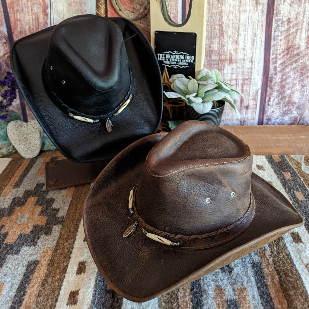 Outback Trading Rawhide Leather Hat