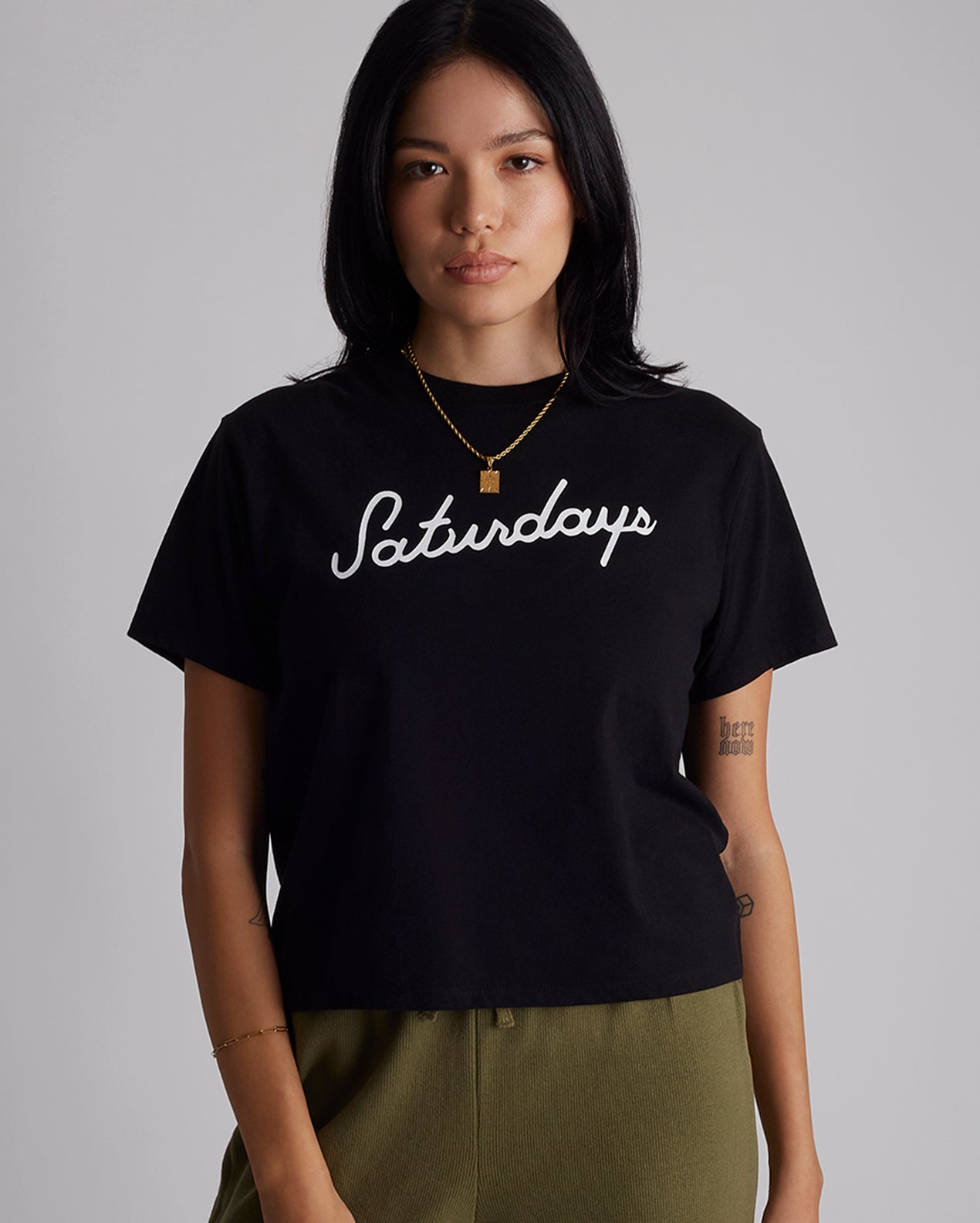 Script Standard Short Sleeve Tee | Saturdays NYC