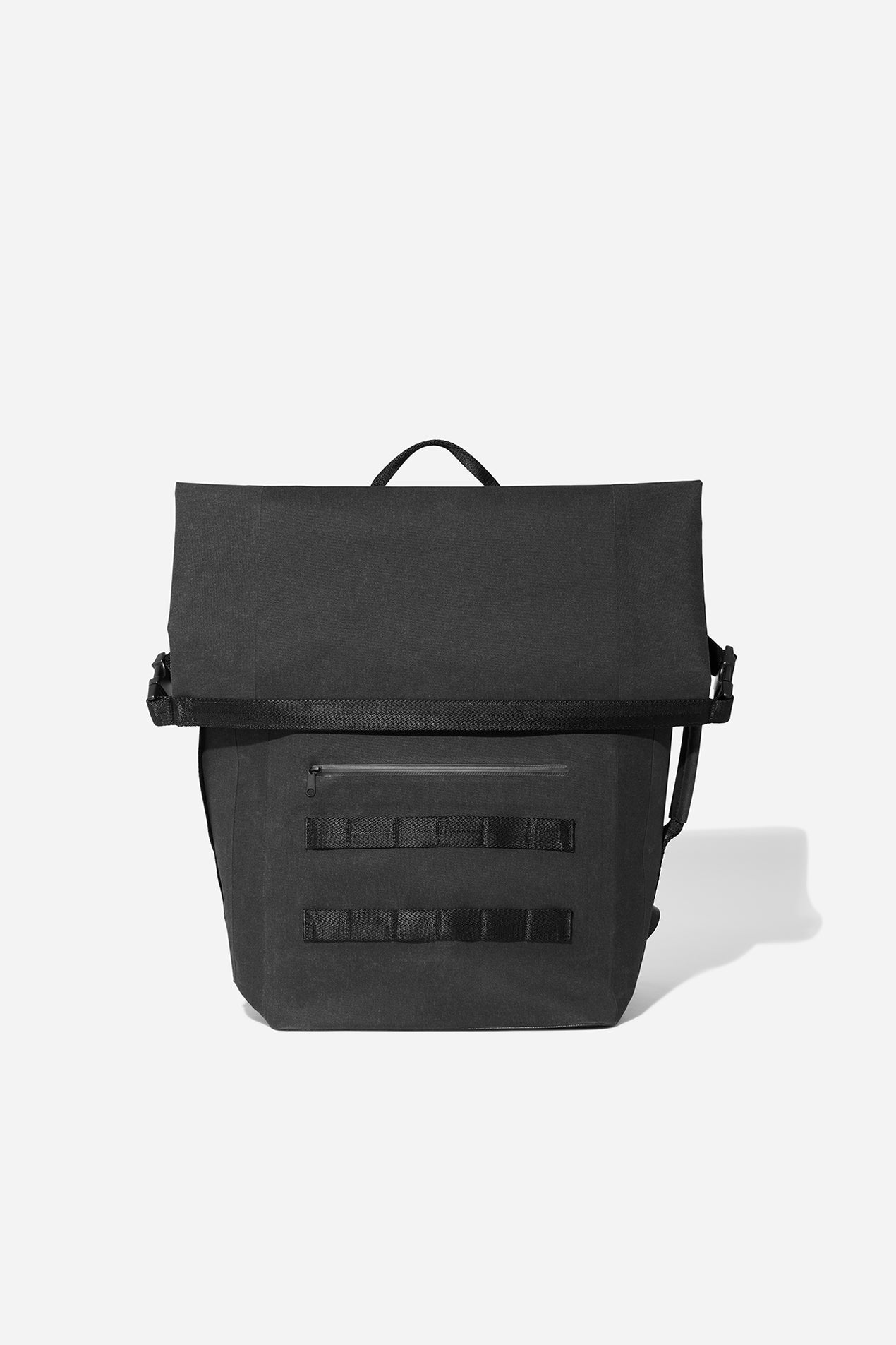 black cycling backpack