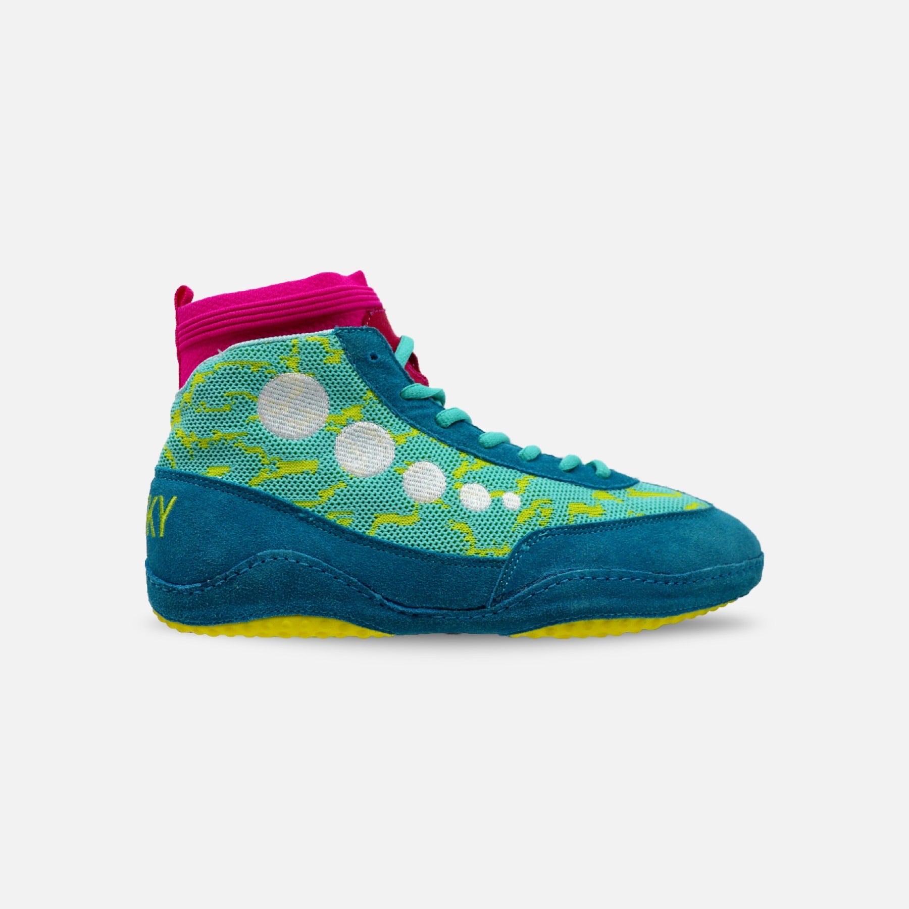 teal wrestling shoes