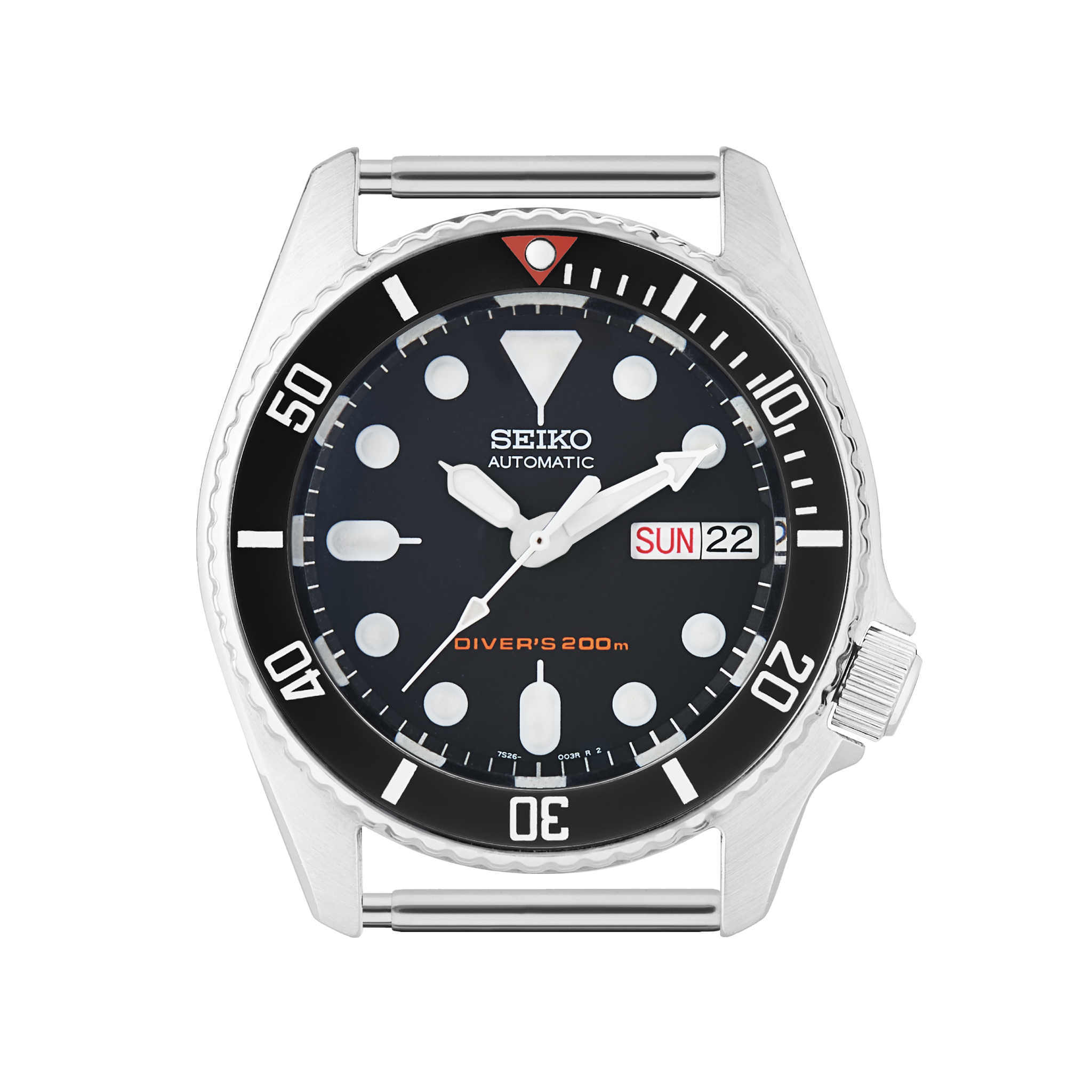 SKX013 Ceramic Bezel Insert: Vintage Submarine, Black & White