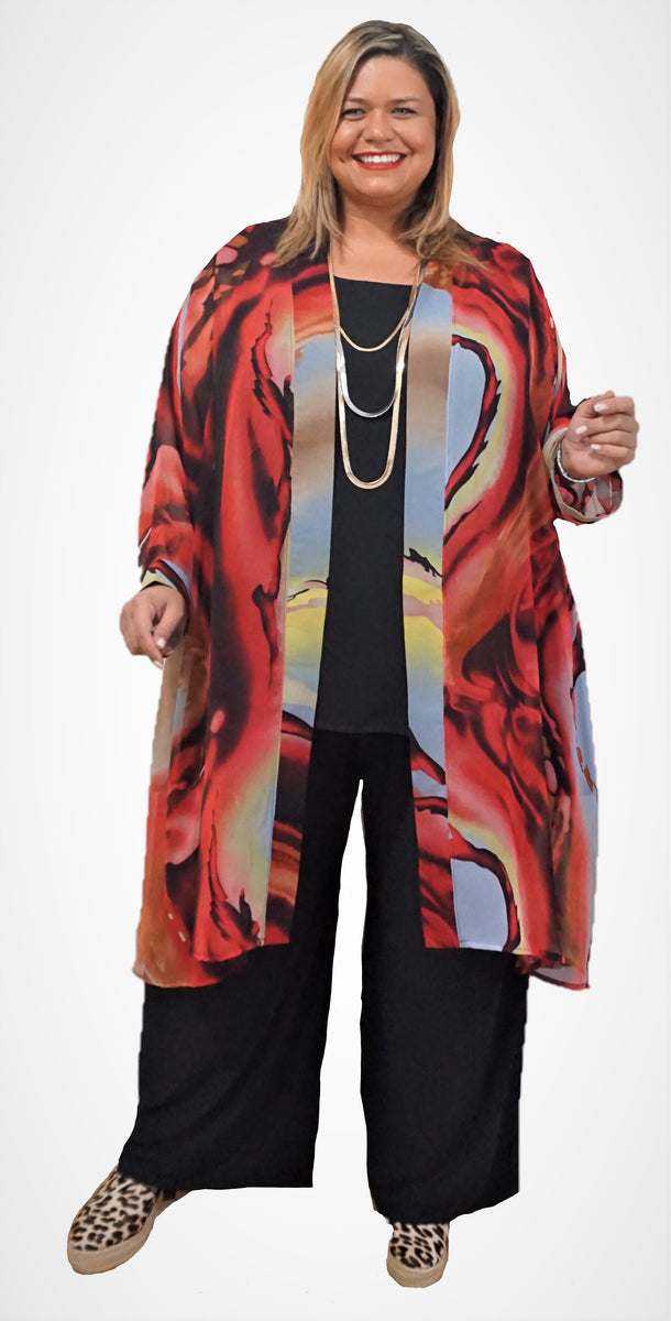 Chic Plus Size Duster Myles Ahead 