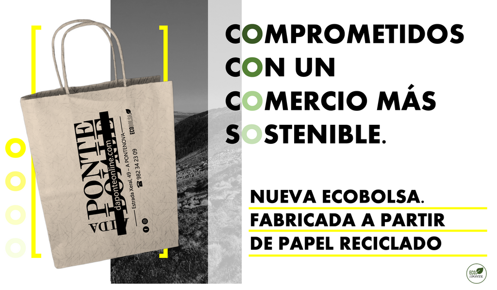 Nueva Ecobolsa Da Ponte. Fabricada a partir de papel reciclado.