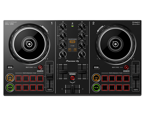 新品同様PioneerDJ DDJ-200スマートDJコントローラーバッテリー付