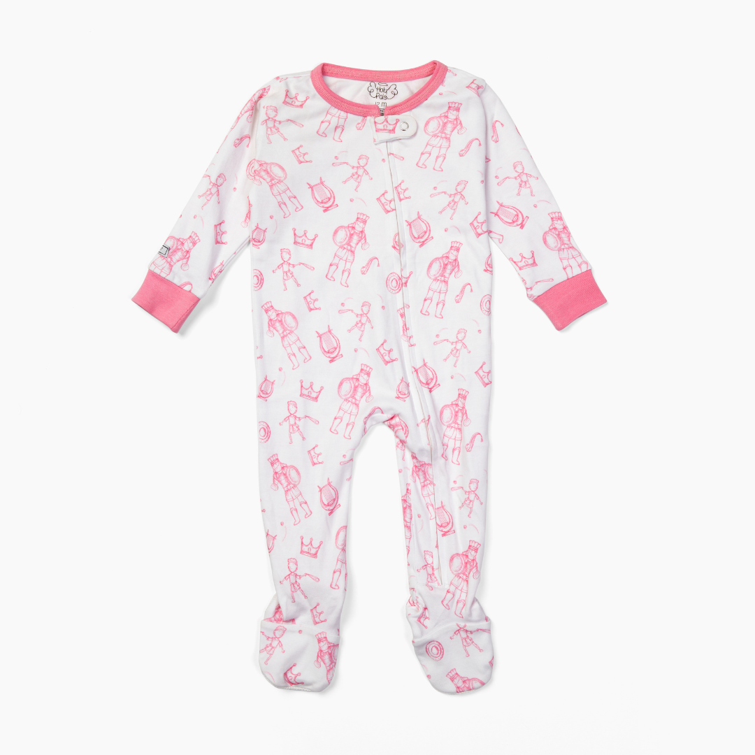 Image of David & Goliath Pink PJ Onesie