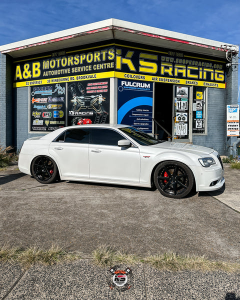 CHRYSLER 300 SRT ON KSPORT STREET AND TRACK PERFORMANCE COILOVERS INSTALLED AT KS RACING