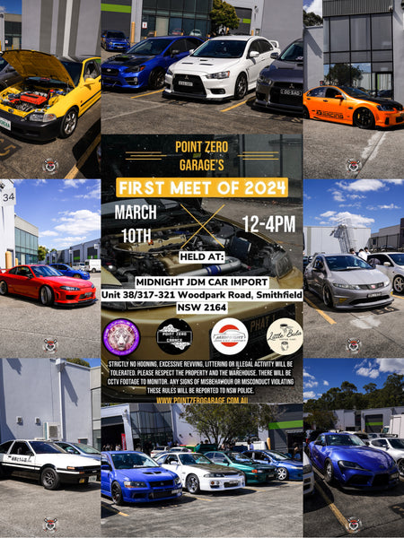 POINT ZERO GARAGE x MIDNIGHT JDM CAR IMPORT CAR MEET