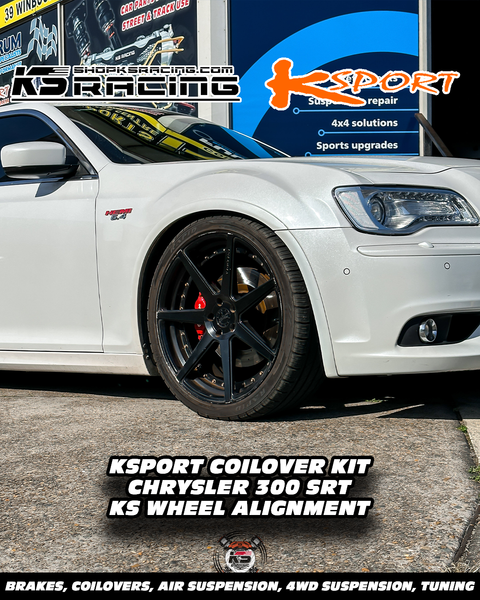 CHRYSLER 300 SRT ON KSPORT STREET AND TRACK PERFORMANCE COILOVERS INSTALLED AT KS RACING