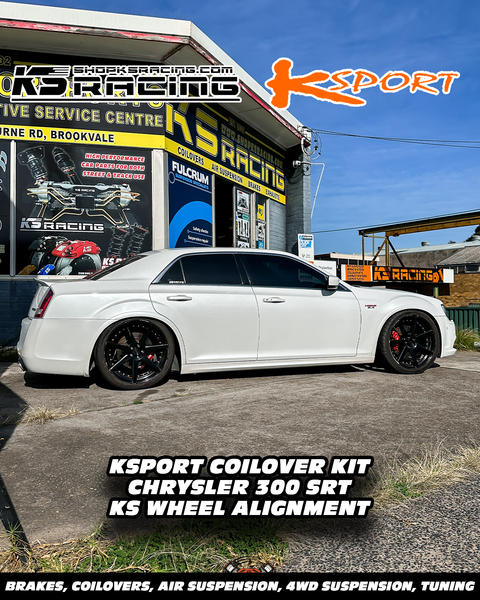 CHRYSLER 300 SRT ON KSPORT STREET AND TRACK PERFORMANCE COILOVERS INSTALLED AT KS RACING