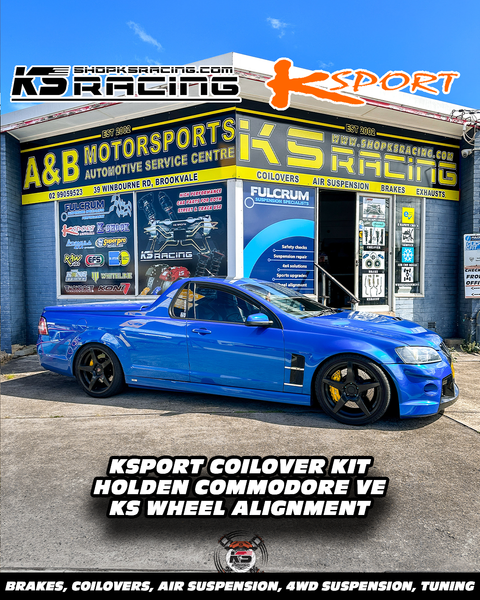 Aaron's Holden Commodore VE UTE kitted with a Fresh Set of KSPORT Street & Track Performance Coilovers