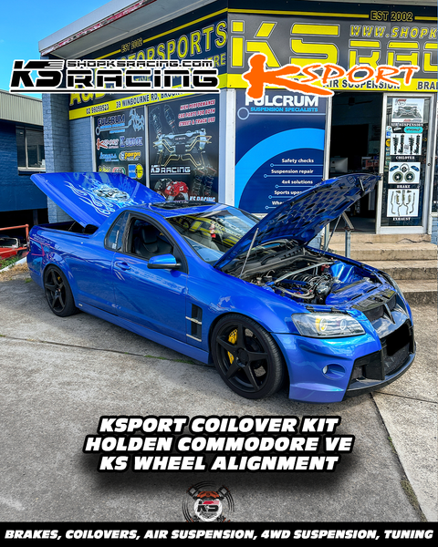 Aaron's Holden Commodore VE UTE kitted with a Fresh Set of KSPORT Street & Track Performance Coilovers