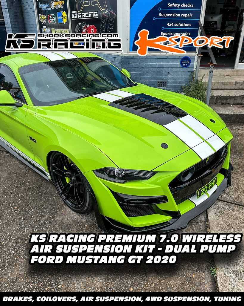 Ford Mustang GT 2020 // KS RACING Premium 7.0 Wireless Air Suspension System // KS Racing Workshop