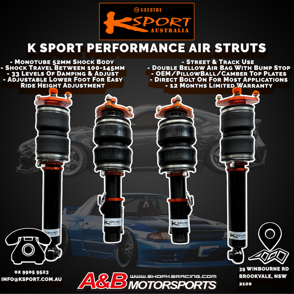 K SPORT Performance Air Struts - Performance & Style Combined