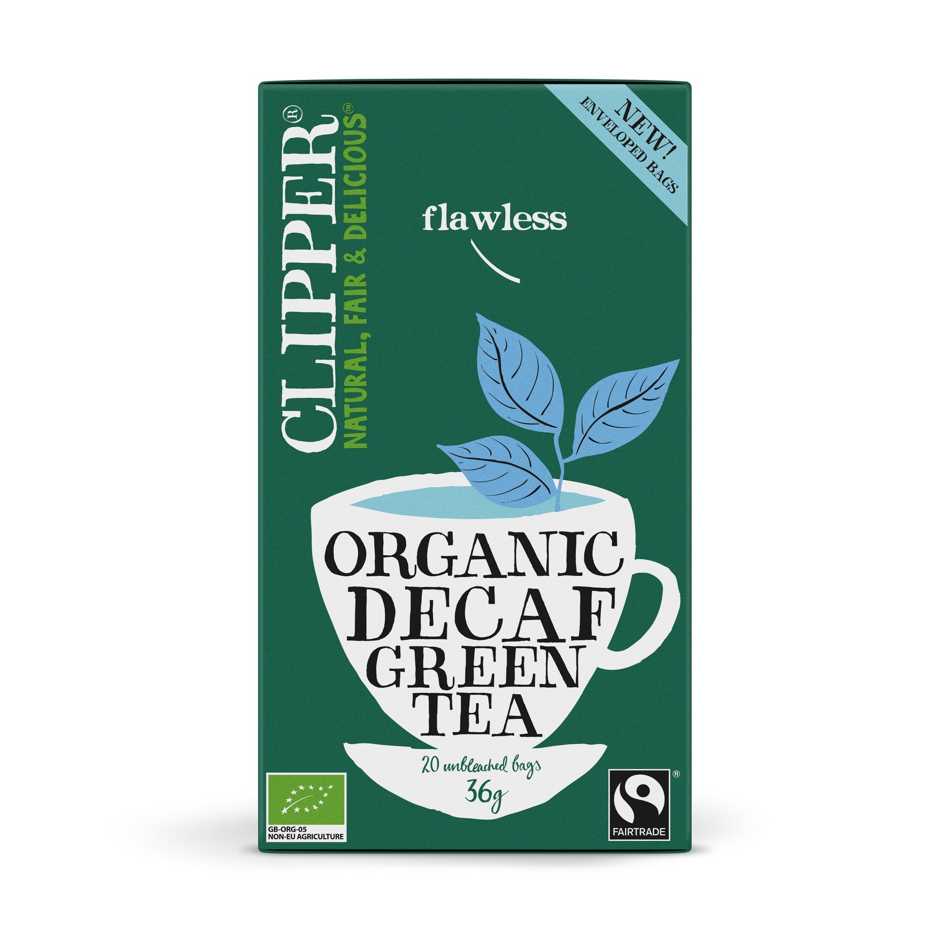 Organic Fairtrade Pure Green Tea  Clipper Teas