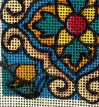 needlepoint whipped backstitch