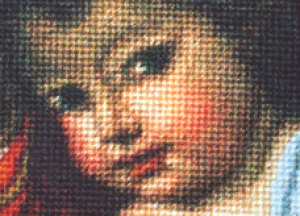 how to needlepoint a face