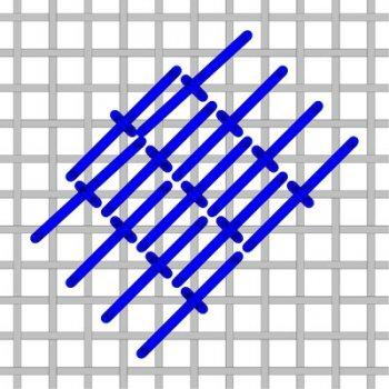 Diagonal Roumanian needlepoint stitch