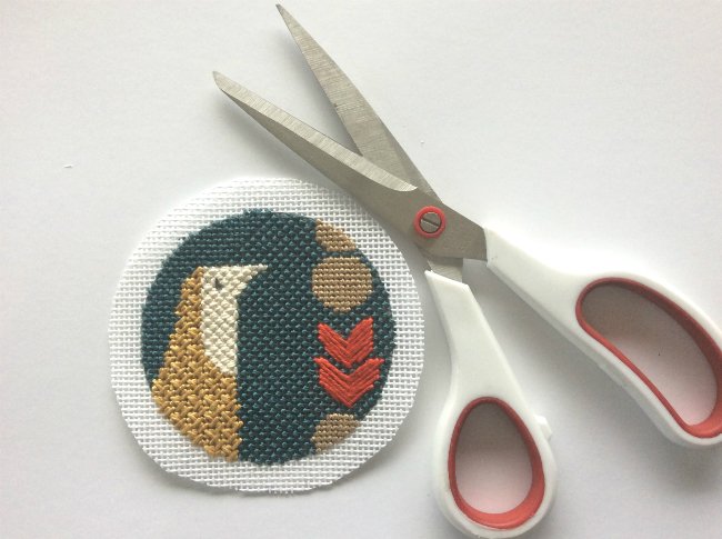 how to finish a needlepoint ornament as a picture