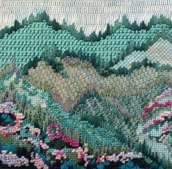 The Best Four Needlepoint Stitches for a Hill or Mountain