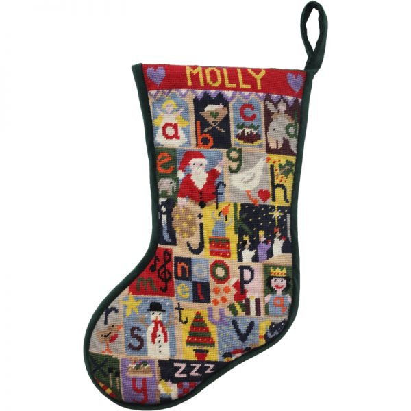 Noah's Ark is a colorful and contemporary needlepoint Christmas stocking  kit by Jolly Red. – Needlepoint For Fun
