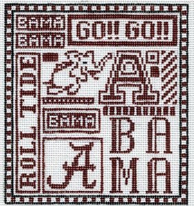 college font cross stitch graph